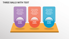 Three Balls with Text - Slide 1