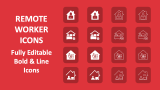 Remote Worker Icons - Slide 1