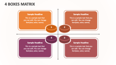 4 Boxes Matrix - Slide 1