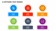 6 Options Text Boxes - Slide 1