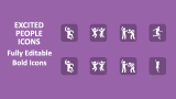 Excited People Icons - Slide 1