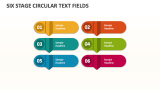 Six Stage Circular Text Fields - Slide 1