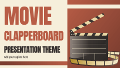Movie Clapperboard Presentation Theme - Slide 1