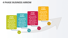 4 Phase Business Arrow - Slide 1