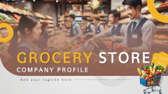 Grocery Store Company Profile - Slide 1