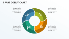 4 Part Donut Chart - Slide 1
