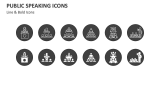Public Speaking Icons - Slide 1