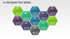 11 Hexagon Text Boxes - Slide 1