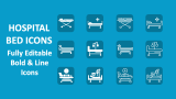 Hospital Bed Icons - Slide 1