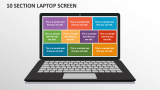 10 Section Laptop Screen - Slide 1