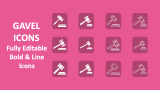 Gavel Icons - Slide 1