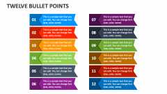 Twelve Bullet Points - Slide 1