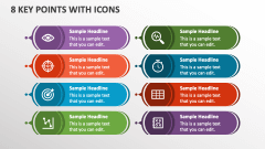 8 Key Points with Icons - Slide 1