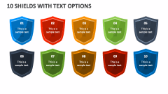 10 Shields with Text Options - Slide 1