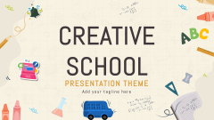 Creative School Presentation Theme - Slide 1