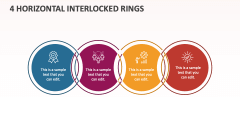 4 Horizontal Interlocked Rings - Slide 1