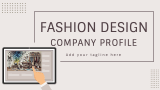 Fashion Design Company Profile - Slide 1