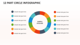 12 Part Circle Infographic - Slide 1