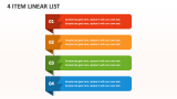 4 Item Linear List - Slide 1