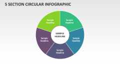 5 Section Circular Infographic - Slide 1