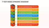 7 Text Boxes Dynamic Diagram - Slide 1