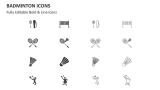 Badminton Icons - Slide 2