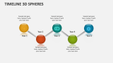 Timeline 3D Spheres - Slide 1