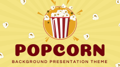 Popcorn Background Presentation Theme - Slide 1