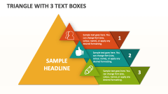 Triangle with 3 Text Boxes - Slide 1