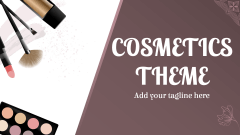 Cosmetics Presentation Theme - Slide 1