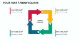 Four Part Arrow Square - Slide 1