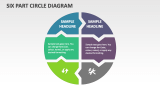 Six Part Circle Diagram - Slide 1