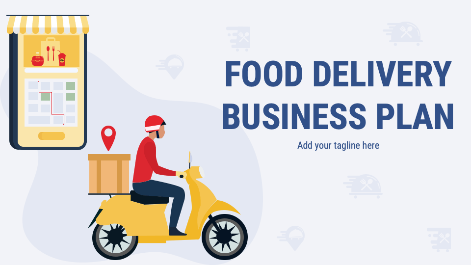 Food Delivery Business Plan PowerPoint and Google Slides Template PPT