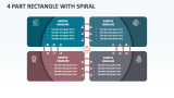 4 Part Rectangle with Spiral - Slide 1