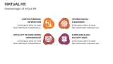 Disadvantages of Virtual HR - Slide 9
