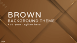Brown Background Theme - Slide 1