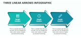 Three Linear Arrows Infographic - Slide 1