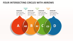 Four Intersecting Circles with Arrows - Slide 1