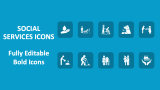 Social Services Icons - Slide 1