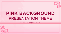 Pink Background Presentation Theme - Slide 1