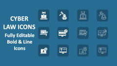 Cyber Law Icons - Slide 1
