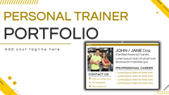 Personal Trainer Portfolio - Slide 1