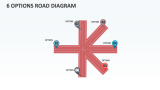 6 Options Road Diagram - Slide 1