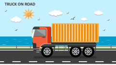 Truck on Road - Slide 1
