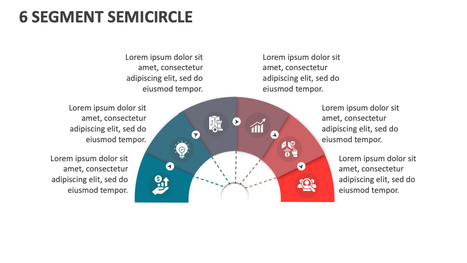 6 Segment Semicircle - Slide 1