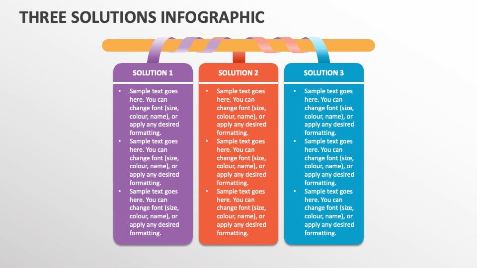 Three Solutions Infographic - Slide 1