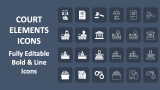 Court Elements Icons - Slide 1