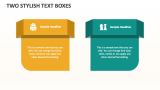 Two Stylish Text Boxes - Slide 1