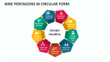 Nine Pentagons in Circular Form - Slide 1