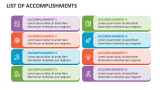 List of Accomplishments - Slide 7
